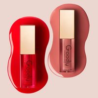Brillant à lèvres marque privée imperméable à l'eau rose cerise Logo personnalisé changeant de couleur augmentez le volume de vos lèvres saveur de fruits 5ml huile pour les lèvres