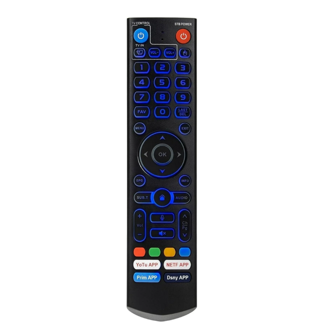 V5 PRO Backlit Replacement BT Voice Remote Control suit for vSeeBox V3 Pro & V5 Pro V1 Pro V1 Max V2 Pro V3 Plus Elite