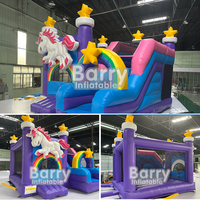 Maison de rebond commerciale pour enfants en gros avec toboggans gonflables combo aquatique châteaux de saut gonflable à vendre videur gonflable