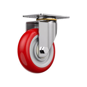 <span class=keywords><strong>Roue</strong></span> universelle en polyuréthane, 3 pouces, 4 pouces, 5 pouces, moyenne, double <span class=keywords><strong>axe</strong></span>, <span class=keywords><strong>avec</strong></span> frein, pour chariot à main - Product Image 1