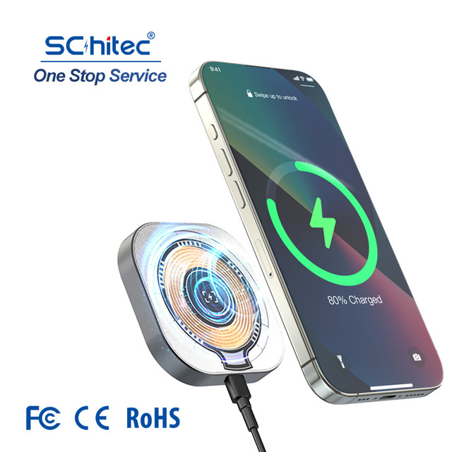 Wholesales 15W Fast Wireless Charger Pad 3-in-1 5W/7.5W/10W/15W Q-Certified Charging Stand for iPhone 15/14/13/12 Series