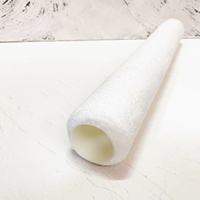 Funda de rodillo de pintura de microfibra blanca de alta calidad, 46cm, 50cm, 18 pulgadas, 20 pulgadas de largo, muestra disponible