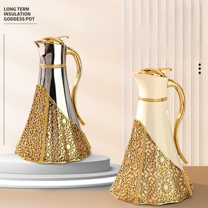 Nuovo Arrivo: Thermos <span class=keywords><strong>di</strong></span> Lusso da 1000ml in <span class=keywords><strong>Vetro</strong></span> con Rivestimento in Metallo, Contenitore Termico per Tè e Caffè - Product Image 1