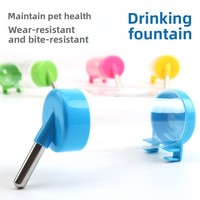Dispositif d'abreuvement suspendu en acier inoxydable pour animaux de compagnie, directement de l'usine, mangeoire à balle suspendue pour lapins, chats et chiens, résistant aux morsures