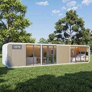 Nueva Cápsula de acero prefabricada de lujo portátil desmontable de 20 pies y 40 pies cabina casa apartamento USO DE Hotel al aire libre instalación rápida - Product Image 3
