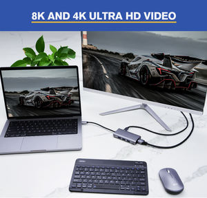 ฮับ USB-C แบบพกพา OEM DOM หลายพอร์ต 6-in-1 สำหรับแล็ปท็อป - Product Image 5