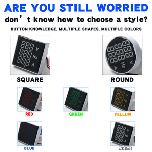 LED <strong>Voltmeter</strong> Hertz Meter Digital Indicator Lamp AD112-50 Panel Meters Small Instrument Displaying Three Values Large Area Meter - Product Image 2