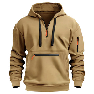 Sudadera con Capucha Personalizada OEM/ODM para Hombre, Estilo Casual, Cortavientos, Cuello en V, Estilo Urbano, Vintage, Cálida, con Logotipo, Estilo Preppy - Product Image 6