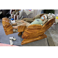 China Shanghai HENGDE Factory Tipo de lujo Grano de madera SL-track Mecanismo 4D Gravedad cero Auto Escaneo de cuerpo completo Silla de masaje para el hogar