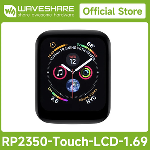 บอร์ดพัฒนาไมโครคอนโทรลเลอร์ Waveshare RP2350 พร้อมจอ LCD สัมผัสขนาด 1.69 นิ้ว มุมโค้งมน ดูอัลคอร์และดูอัลสถาปัตยกรรม K508 - Product Image 3