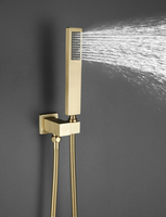 Kaitian — poignées de douche à 3 voies en laiton doré brossé, mélangeur de salle de bains et de douche