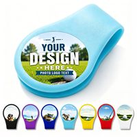 Marqueur de balle de golf magnétique en silicone avec logo personnalisé, clip pour chapeau, accessoires de golf haut de gamme, cadeaux pour hommes, femmes et golfeurs