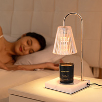 Lampe chauffe-bougie avec minuterie et variateur d'intensité pour décoration intérieure neuve ou vintage, cadeaux pour femmes - Pot parfumé