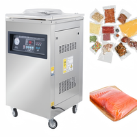 Scelleuse sous vide automatique à double chambre DZ-400 pour emballage de sacs en plastique et conservation alimentaire