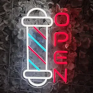 Winbo thiết kế miễn phí tĩnh chế độ nhấp nháy LED Neon dấu hiệu mở cửa hàng cắt tóc thanh điện ánh sáng lên dẫn đăng ký hiển thị đèn neon - Product Image 5