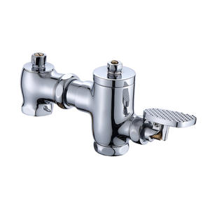 Válvula de descarga horizontal de cobre de accionamiento por pedal Morning Dew, montada en la pared, ahorradora de agua para inodoro de cuclillas - Product Image 2