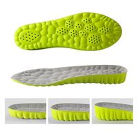 Semelles rehaussantes - Semelles 4D Cloud - Semelles en mousse à mémoire de forme pour hommes et femmes (Vert 2,5 cm, Femmes 13-14/Hommes 11,5-12,5)