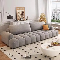 Canapé-lit sectionnel de luxe en tissu chenille courbé importé, de haute qualité, grand format, idéal pour salon, chambre ou hôtel