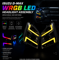 Phare avant modifié en gros, phare LED amélioré, ensemble de phares pour Isuzu DMAX 2007 2008 2009 2010 2011