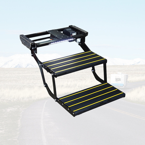 Accesorios <span class=keywords><strong>para</strong></span> autocaravanas Escalones eléctricos de aluminio <span class=keywords><strong>para</strong></span> furgonetas RV <span class=keywords><strong>Escaleras</strong></span> dobles individuales con riel Motor de 12V - Product Image 1