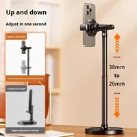 Support de téléphone magnétique en silicone et métal de haute qualité avec clip auto-ouvrant pour bureau, compatible avec les modèles 4-7