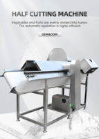Máquina Comercial Automática para Cortar Verduras por la Mitad, Cortadora Eléctrica de Repollo, Cebolla y Lechuga, Cortadora de Raíces por la Mitad