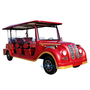 Vehículo Turístico Eléctrico Clásico Retro, Carro de Golf para Hotel, Autobús Eléctrico Vintage para Recorridos Turísticos - Product Image 1