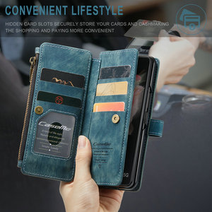 CaseMe Housse portefeuille à rabat en cuir pour <span class=keywords><strong>Samsung</strong></span> Z Fold 4 Galaxy A52 & A13 A53 Etui à livre magnétique Etui Phone Case Bag - Product Image 5