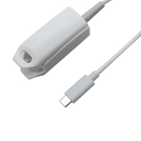 Capteur SpO2 réutilisable avec câble long, USB-C et conducteur en cuivre, isolation PVC, pour adulte, enfant, nouveau-né, connecteur pince-doigt ou oreille