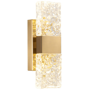 Applique Murale LED en Cristal Motif Ondulations Aquatiques de Luxe, Lumière Chaude pour Chambre et Salon, Idéale pour Chevet et Mur en Verre - Product Image 2