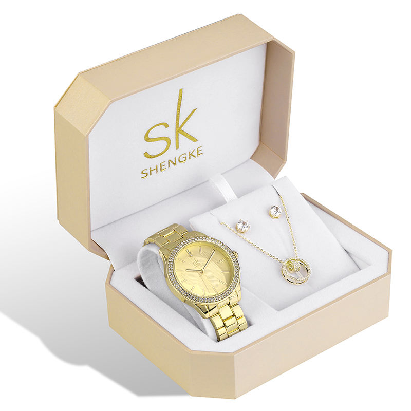 Alibaba Sk Shengke Shengke Women's Watch Set Luxury Quartz Wristwatch