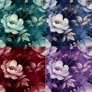 Robe pour femme personnalisée en polyester 130 g/m², tissu épais Koshibo, tissu crêpe Koshibo, impression numérique, motifs floraux - Product Image 1