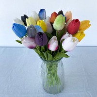 Tulipes artificielles de haute qualité au toucher réel, décoration de table pour la maison, Thanksgiving, mariage, Saint-Valentin, sur mesure