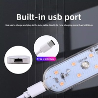 Nouvelle lampe de toit de voiture à capteur, rechargeable USB, lumière d'ambiance tactile, lampe de lecture intérieure LED, éclairage de coffre modifié