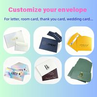 Enveloppes personnalisées en carton noir pour une marque de mode avec logo en feuille d'or