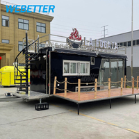 WEBETTER Remorque de restauration mobile à deux étages pour jus, barbecue, restauration rapide, café, glaces