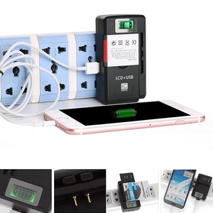Commercio all'ingrosso di vendita Caldo <span class=keywords><strong>Universale</strong></span> Batteria Del <span class=keywords><strong>Telefono</strong></span> Cellulare Caricabatteria con Uscita USB e Display LCD - Product Image 6