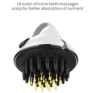 NEW <b>Scalp</b> Care <b>Massager</b> <b>Brush</b> Anti Hair Loss Solution Bottle Applicator <b>Scalp</b> Comb with Oil Compartment - Product Image 1
