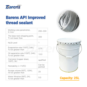 Barens API Scellant de <span class=keywords><strong>filetage</strong></span> noir de qualité pétrolière, pâte uniforme, prévention de la rouille, lubrification pour équipement minier lourd - Product Image 2