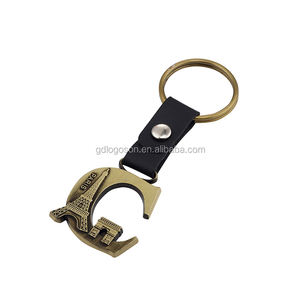 대량 사용자 정의 파리 매력 스타일 편지 <span class=keywords><strong>A</strong></span> Z 모양 이제 가죽 금속 빈티지 알파벳 편지 열쇠 고리 - Product Image 4