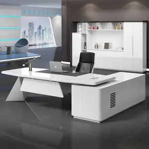Einzigartige Büroarbeit platz möbel Modernes Design Manager Holz Schreibtisch Holzmaserung Computer tisch Schreibtisch