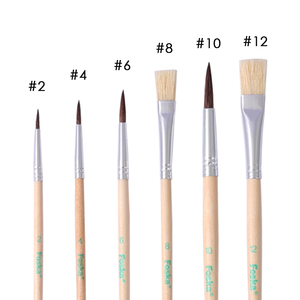 Ensemble <span class=keywords><strong>de</strong></span> pinceaux <span class=keywords><strong>de</strong></span> <span class=keywords><strong>peinture</strong></span> Foska multi-usages, 6 pièces, manche en bois professionnel, poils <span class=keywords><strong>de</strong></span> <span class=keywords><strong>cheval</strong></span> et <span class=keywords><strong>de</strong></span> porc, pour la <span class=keywords><strong>peinture</strong></span> artistique - Product Image 4