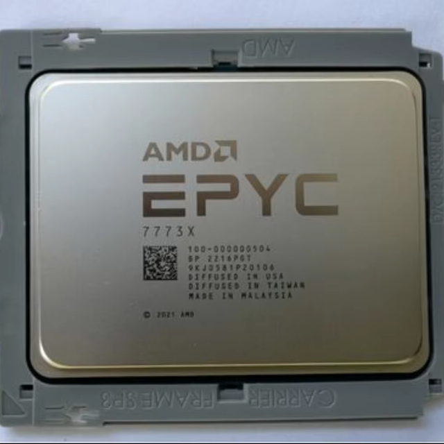 AMD CPU Milan-X 7773X 2.20GHz 64-Cores 768MB 280W SP3 CPU 7313 7343 7373X 7473X 7573X 7763 Processors Unlocked Stock