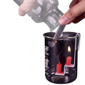 Escalera de llama, propiedades del dióxido de carbono, principio de extinción de incendios, configuración experimental, química para secundaria - Product Image 1