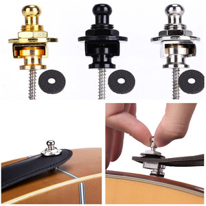 Pasadores de correa de guitarra eléctrica, botón de bloqueo, bloqueos de cinturón antideslizantes, clavos, instrumentos musicales, accesorios para piezas de bajo - Product Image 5