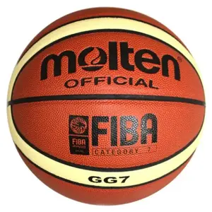 Basketball For Official Game Men Adult Suede Basketball Red Brown Size 7# From China Factory