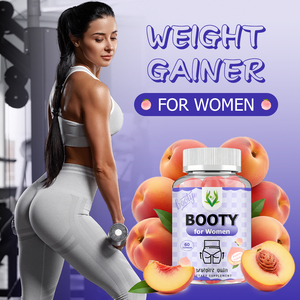 Custom Label OEM Booty Weight Gain Gummies Peach Flavlor Dietary <b>Supplement</b> Support Energy Levels and Accelerate Muscle Growth - Product Image 6