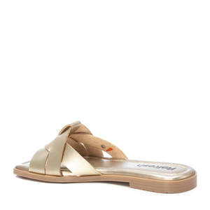 Sandalias Planas para Mujer Refresh, Doradas Metálicas con Tiras Cruzadas, Estilo Slip-On, Zapatos de Verano - Product Image 2