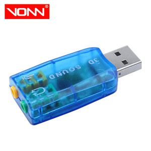 Tarjeta de sonido USB OEM, interfaz de <span class=keywords><strong>Audio</strong></span> de 5,1 canales, adaptador de micrófono externo de 3,5mm, tarjeta de sonido externa - Product Image 1