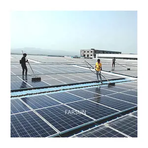 FarSun מוט טלסקופי מברשת סיבובית פאנל סולארי PV מודול ניקוי רובוט סולארי